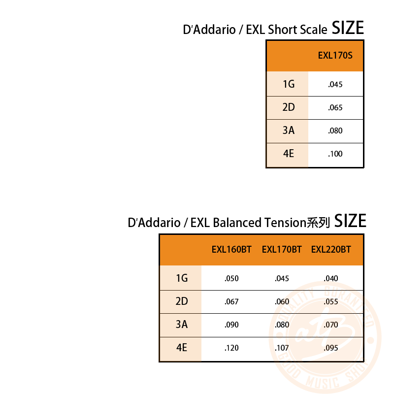 200903 Daddario EXL系列_尺寸二