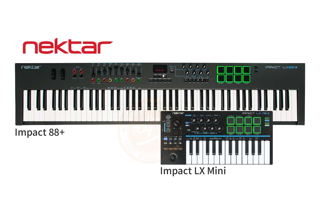 Nektar MIDI鍵盤：88鍵Impact LX88+、25迷你鍵LX Mini✨