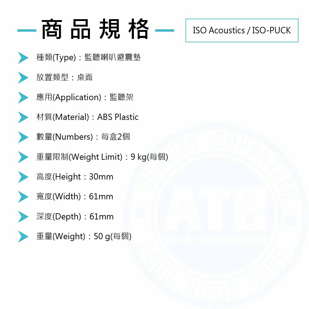 20221019_ISO Acoustics_ISO-PUCK_Spec