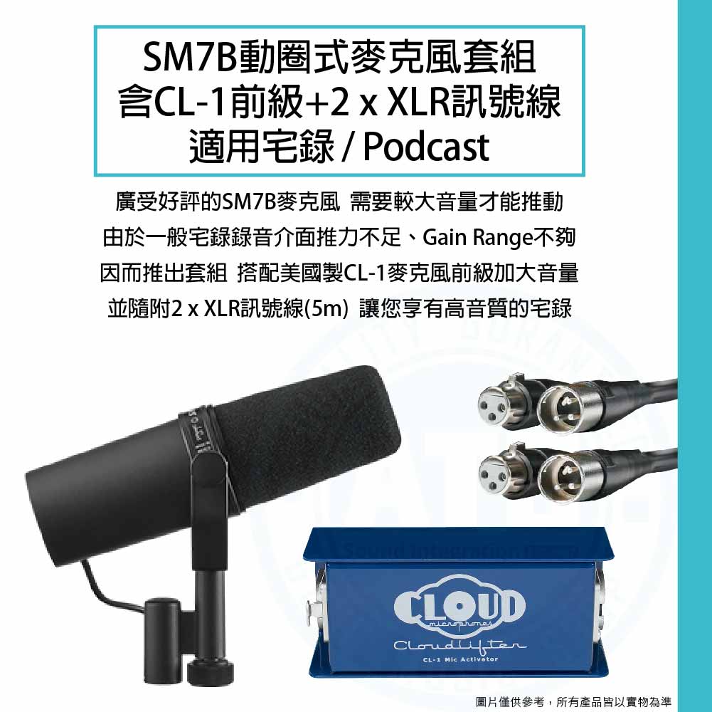 Shure_SM7B+Cloudlifter CL-1_Microphone_1
